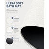 image:imageSmiry Ultra Thin Bath Mat 34x21 Non Slip Rubber Washable Bathroom Rugs  Navy Blue Low Pile Quick Dry Absorbent Bath Mat for Bathroom Floors Tub Sink Shower Outside Home Decor AccessoriesWhite