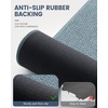 image:imageSmiry Ultra Thin Bath Mat 34x21 Non Slip Rubber Washable Bathroom Rugs  Navy Blue Low Pile Quick Dry Absorbent Bath Mat for Bathroom Floors Tub Sink Shower Outside Home Decor AccessoriesGrayish Blue