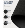 image:imageSmiry Ultra Thin Bath Mat 34x21 Non Slip Rubber Washable Bathroom Rugs  Navy Blue Low Pile Quick Dry Absorbent Bath Mat for Bathroom Floors Tub Sink Shower Outside Home Decor AccessoriesBlack