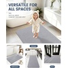image:imageSmiry Ultra Thin Bath Mat 34x21 Non Slip Rubber Washable Bathroom Rugs  Navy Blue Low Pile Quick Dry Absorbent Bath Mat for Bathroom Floors Tub Sink Shower Outside Home Decor AccessoriesLight Grey