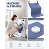 image:imageSmiry Ultra Thin Bath Mat 34x21 Non Slip Rubber Washable Bathroom Rugs  Navy Blue Low Pile Quick Dry Absorbent Bath Mat for Bathroom Floors Tub Sink Shower Outside Home Decor AccessoriesCornflower Blue