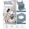 image:imageSmiry Ultra Thin Bath Mat 34x21 Non Slip Rubber Washable Bathroom Rugs  Navy Blue Low Pile Quick Dry Absorbent Bath Mat for Bathroom Floors Tub Sink Shower Outside Home Decor AccessoriesGrayish Blue