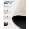 image:imageSmiry Ultra Thin Bath Mat 34x21 Non Slip Rubber Washable Bathroom Rugs  Navy Blue Low Pile Quick Dry Absorbent Bath Mat for Bathroom Floors Tub Sink Shower Outside Home Decor AccessoriesSand