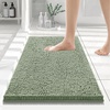 image:imageSmiry Bathroom Rugs 24X16 Luxury Chenille Extra Soft Absorbent Bath Mat  Sage Green Machine Washable NonSlip Plush Bath Mats for Bathroom Tub Shower and Floor Home Decor