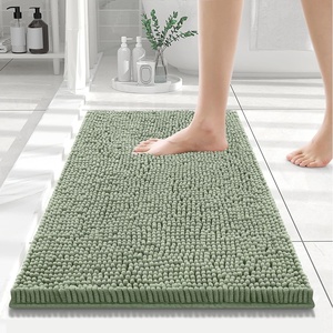 image:imageSmiry Bathroom Rugs 24X16 Luxury Chenille Extra Soft Absorbent Bath Mat  Sage Green Machine Washable NonSlip Plush Bath Mats for Bathroom Tub Shower and Floor Home Decor