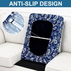 image:imageSmiry Printed Couch Cushion Covers Stretch Couch Covers for Sofa  Soft Washable Sofa Slipcover NonSlip Patio Furniture Protector for Indoor and Outdoor 3 PackNavy Blue