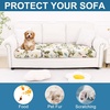 image:imageSmiry Printed Couch Cushion Covers Stretch Couch Covers for Sofa  Soft Washable Sofa Slipcover NonSlip Patio Furniture Protector for Indoor and Outdoor 3 PackBeige and Green