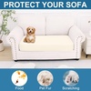 image:imageSmiry Printed Couch Cushion Covers Stretch Couch Covers for Sofa  Soft Washable Sofa Slipcover NonSlip Patio Furniture Protector for Indoor and Outdoor 3 PackCream
