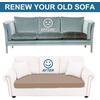 image:imageSmiry Printed Couch Cushion Covers Stretch Couch Covers for Sofa  Soft Washable Sofa Slipcover NonSlip Patio Furniture Protector for Indoor and Outdoor 3 PackMocha