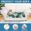 image:imageSmiry Printed Couch Cushion Covers Stretch Couch Covers for Sofa  Soft Washable Sofa Slipcover NonSlip Patio Furniture Protector for Indoor and Outdoor 3 PackGreen