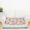 image:imageSmiry Printed Couch Cushion Covers Stretch Couch Covers for Sofa  Soft Washable Sofa Slipcover NonSlip Patio Furniture Protector for Indoor and Outdoor 3 PackOrange