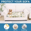 image:imageSmiry Printed Couch Cushion Covers Stretch Couch Covers for Sofa  Soft Washable Sofa Slipcover NonSlip Patio Furniture Protector for Indoor and Outdoor 3 PackBeige and Green