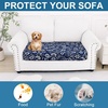 image:imageSmiry Printed Couch Cushion Covers Stretch Couch Covers for Sofa  Soft Washable Sofa Slipcover NonSlip Patio Furniture Protector for Indoor and Outdoor 3 PackNavy Blue