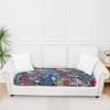 image:imageSmiry Printed Couch Cushion Covers Stretch Couch Covers for Sofa  Soft Washable Sofa Slipcover NonSlip Patio Furniture Protector for Indoor and Outdoor 3 PackBlue Green