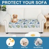 image:imageSmiry Printed Couch Cushion Covers Stretch Couch Covers for Sofa  Soft Washable Sofa Slipcover NonSlip Patio Furniture Protector for Indoor and Outdoor 3 PackLight Green