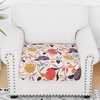 image:imageSmiry Printed Couch Cushion Covers Stretch Couch Covers for Sofa  Soft Washable Sofa Slipcover NonSlip Patio Furniture Protector for Indoor and Outdoor 3 PackOrange