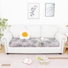image:imageSmiry Printed Couch Cushion Covers Stretch Couch Covers for Sofa  Soft Washable Sofa Slipcover NonSlip Patio Furniture Protector for Indoor and Outdoor 3 PackBrown and White