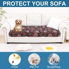 image:imageSmiry Printed Couch Cushion Covers Stretch Couch Covers for Sofa  Soft Washable Sofa Slipcover NonSlip Patio Furniture Protector for Indoor and Outdoor 3 PackRed and Black