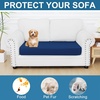 image:imageSmiry Printed Couch Cushion Covers Stretch Couch Covers for Sofa  Soft Washable Sofa Slipcover NonSlip Patio Furniture Protector for Indoor and Outdoor 3 PackNavy