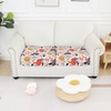 image:imageSmiry Printed Couch Cushion Covers Stretch Couch Covers for Sofa  Soft Washable Sofa Slipcover NonSlip Patio Furniture Protector for Indoor and Outdoor 3 PackOrange