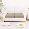 image:imageSmiry Printed Couch Cushion Covers Stretch Couch Covers for Sofa  Soft Washable Sofa Slipcover NonSlip Patio Furniture Protector for Indoor and Outdoor 3 PackTaupe