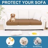 image:imageSmiry Printed Couch Cushion Covers Stretch Couch Covers for Sofa  Soft Washable Sofa Slipcover NonSlip Patio Furniture Protector for Indoor and Outdoor 3 PackCamel
