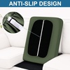 image:imageSmiry Printed Couch Cushion Covers Stretch Couch Covers for Sofa  Soft Washable Sofa Slipcover NonSlip Patio Furniture Protector for Indoor and Outdoor 3 PackBronze Green