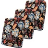 image:imageSmiry Printed Couch Cushion Covers Stretch Couch Covers for Sofa  Soft Washable Sofa Slipcover NonSlip Patio Furniture Protector for Indoor and Outdoor 3 PackBlack and Orange