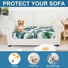 image:imageSmiry Printed Couch Cushion Covers Stretch Couch Covers for Sofa  Soft Washable Sofa Slipcover NonSlip Patio Furniture Protector for Indoor and Outdoor 3 PackGreen