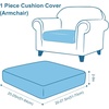 image:imageSmiry Printed Couch Cushion Covers Stretch Couch Covers for Sofa  Soft Washable Sofa Slipcover NonSlip Patio Furniture Protector for Indoor and Outdoor 3 PackBlack