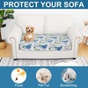 image:imageSmiry Printed Couch Cushion Covers Stretch Couch Covers for Sofa  Soft Washable Sofa Slipcover NonSlip Patio Furniture Protector for Indoor and Outdoor 3 PackLight Green