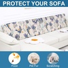 image:imageSmiry Printed Couch Cushion Covers Stretch Couch Covers for Sofa  Soft Washable Sofa Slipcover NonSlip Patio Furniture Protector for Indoor and Outdoor 3 PackBeige