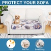 image:imageSmiry Printed Couch Cushion Covers Stretch Couch Covers for Sofa  Soft Washable Sofa Slipcover NonSlip Patio Furniture Protector for Indoor and Outdoor 3 PackBeige