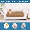 image:imageSmiry Printed Couch Cushion Covers Stretch Couch Covers for Sofa  Soft Washable Sofa Slipcover NonSlip Patio Furniture Protector for Indoor and Outdoor 3 PackCamel