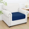 image:imageSmiry Printed Couch Cushion Covers Stretch Couch Covers for Sofa  Soft Washable Sofa Slipcover NonSlip Patio Furniture Protector for Indoor and Outdoor 3 PackNavy
