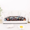 image:imageSmiry Printed Couch Cushion Covers Stretch Couch Covers for Sofa  Soft Washable Sofa Slipcover NonSlip Patio Furniture Protector for Indoor and Outdoor 3 PackBlack and Orange
