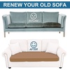 image:imageSmiry Printed Couch Cushion Covers Stretch Couch Covers for Sofa  Soft Washable Sofa Slipcover NonSlip Patio Furniture Protector for Indoor and Outdoor 3 PackCamel