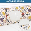 image:imageSmiry Printed Couch Cushion Covers Stretch Couch Covers for Sofa  Soft Washable Sofa Slipcover NonSlip Patio Furniture Protector for Indoor and Outdoor 3 PackOrange
