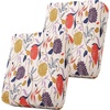image:imageSmiry Printed Couch Cushion Covers Stretch Couch Covers for Sofa  Soft Washable Sofa Slipcover NonSlip Patio Furniture Protector for Indoor and Outdoor 3 PackOrange