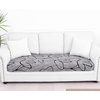 image:imageSmiry Printed Couch Cushion Covers Stretch Couch Covers for Sofa  Soft Washable Sofa Slipcover NonSlip Patio Furniture Protector for Indoor and Outdoor 3 PackGrey and Black