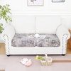 image:imageSmiry Printed Couch Cushion Covers Stretch Couch Covers for Sofa  Soft Washable Sofa Slipcover NonSlip Patio Furniture Protector for Indoor and Outdoor 3 PackBrown and White