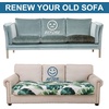 image:imageSmiry Printed Couch Cushion Covers Stretch Couch Covers for Sofa  Soft Washable Sofa Slipcover NonSlip Patio Furniture Protector for Indoor and Outdoor 3 PackGreen