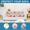 image:imageSmiry Printed Couch Cushion Covers Stretch Couch Covers for Sofa  Soft Washable Sofa Slipcover NonSlip Patio Furniture Protector for Indoor and Outdoor 3 PackOrange
