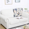 image:imageSmiry Printed Couch Cushion Covers Stretch Couch Covers for Sofa  Soft Washable Sofa Slipcover NonSlip Patio Furniture Protector for Indoor and Outdoor 3 PackBeige