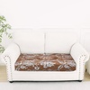 image:imageSmiry Printed Couch Cushion Covers Stretch Couch Covers for Sofa  Soft Washable Sofa Slipcover NonSlip Patio Furniture Protector for Indoor and Outdoor 3 PackBrown and Blue