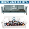 image:imageSmiry Printed Couch Cushion Covers Stretch Couch Covers for Sofa  Soft Washable Sofa Slipcover NonSlip Patio Furniture Protector for Indoor and Outdoor 3 PackBlack and Orange