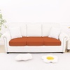 image:imageSmiry Printed Couch Cushion Covers Stretch Couch Covers for Sofa  Soft Washable Sofa Slipcover NonSlip Patio Furniture Protector for Indoor and Outdoor 3 PackRust