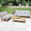 image:imageSmiry Printed Couch Cushion Covers Stretch Couch Covers for Sofa  Soft Washable Sofa Slipcover NonSlip Patio Furniture Protector for Indoor and Outdoor 3 PackLight Green