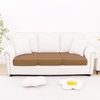 image:imageSmiry Printed Couch Cushion Covers Stretch Couch Covers for Sofa  Soft Washable Sofa Slipcover NonSlip Patio Furniture Protector for Indoor and Outdoor 3 PackCamel