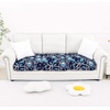 image:imageSmiry Printed Couch Cushion Covers Stretch Couch Covers for Sofa  Soft Washable Sofa Slipcover NonSlip Patio Furniture Protector for Indoor and Outdoor 3 PackBlue